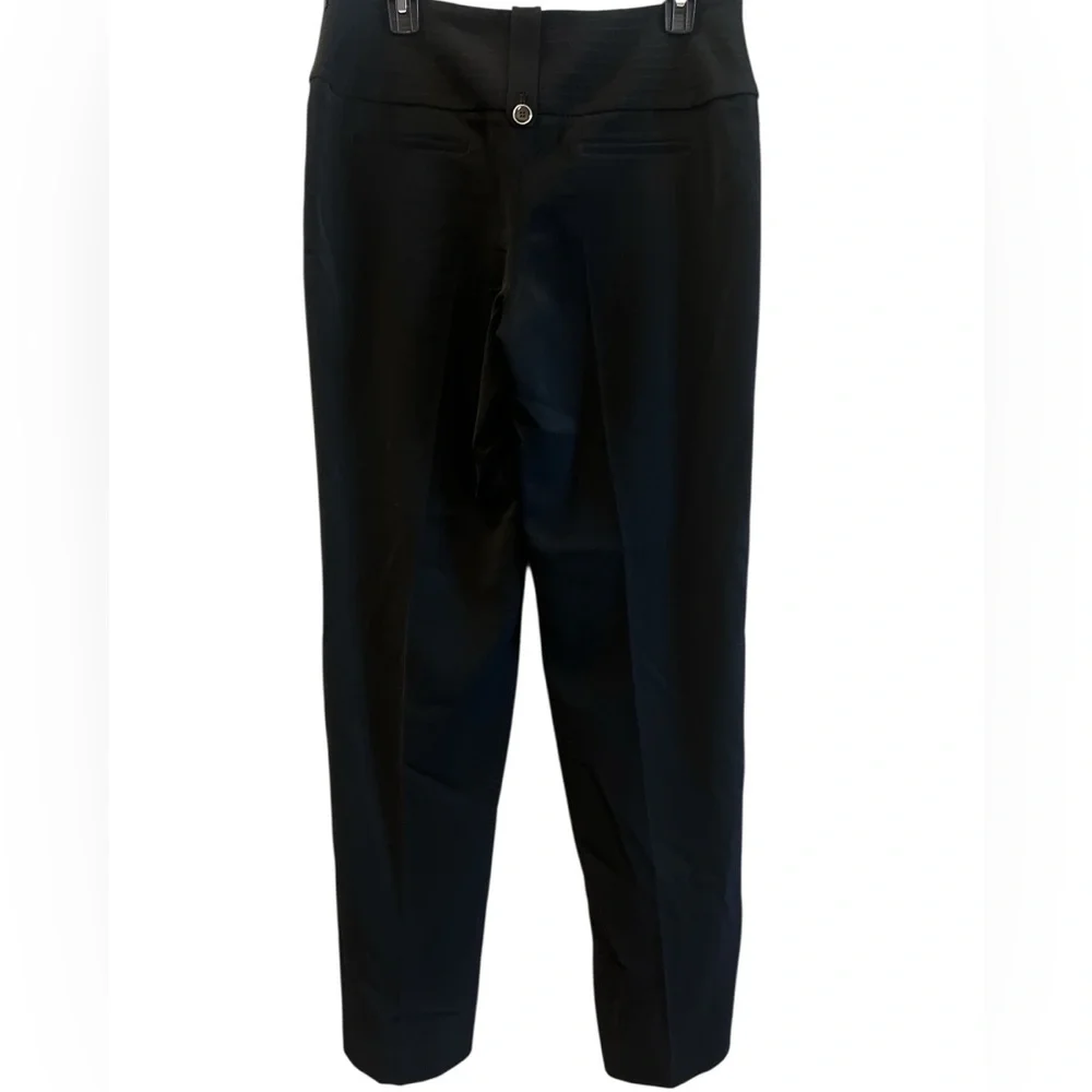 White House Black Market Black Straight-Leg Dress Trousers - Picture 3 of 10